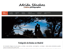 Tablet Screenshot of adriansanchezfotografo.es